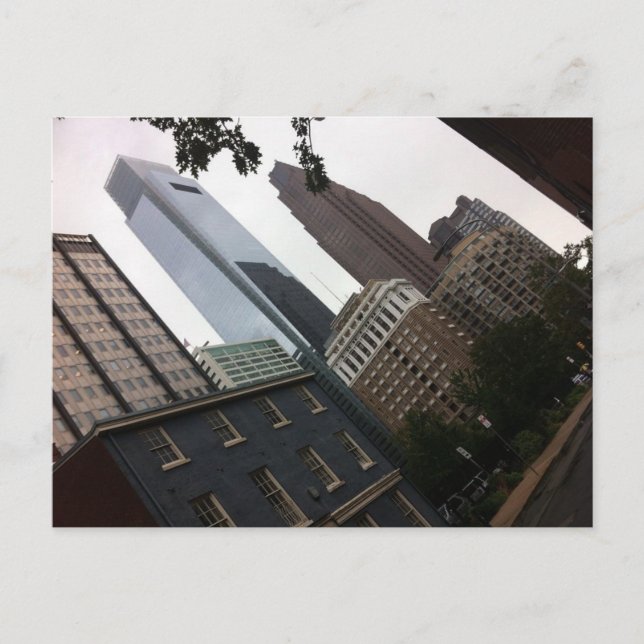 stadsbebyggelse vykort (Framsida)