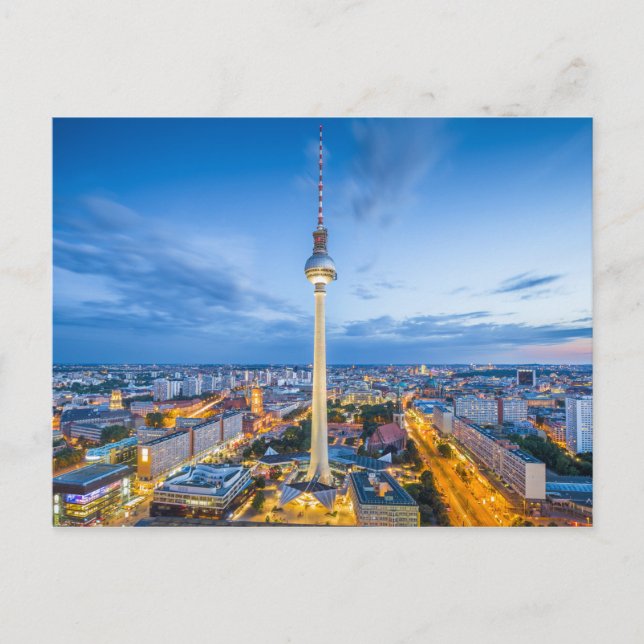 Stadsbild Berlin, Tyskland Vykort (Framsida)