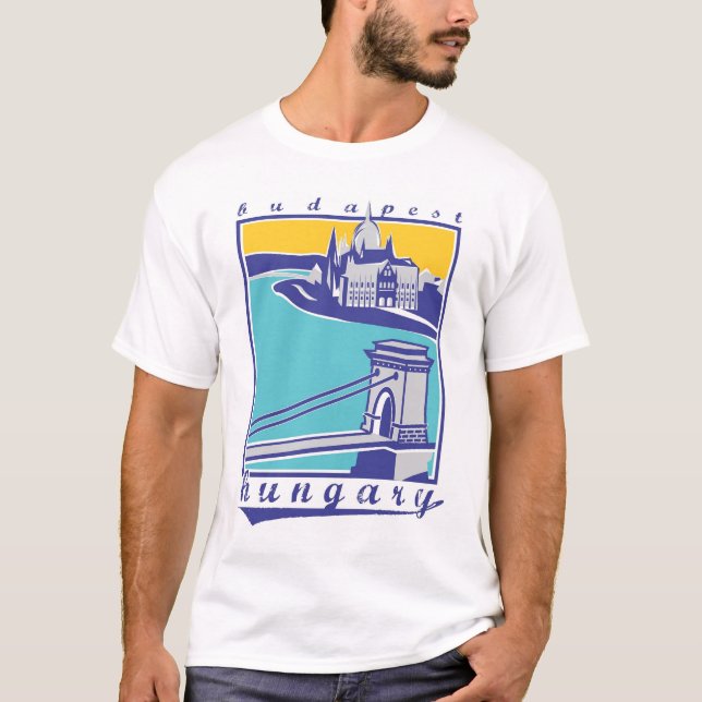 Stadsbild Budapest T Shirt (Framsida)