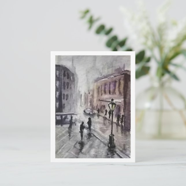 Stadsbild Vykort (Stående Fram)