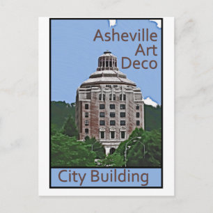 Stadsbyggnad, Asheville Vykort