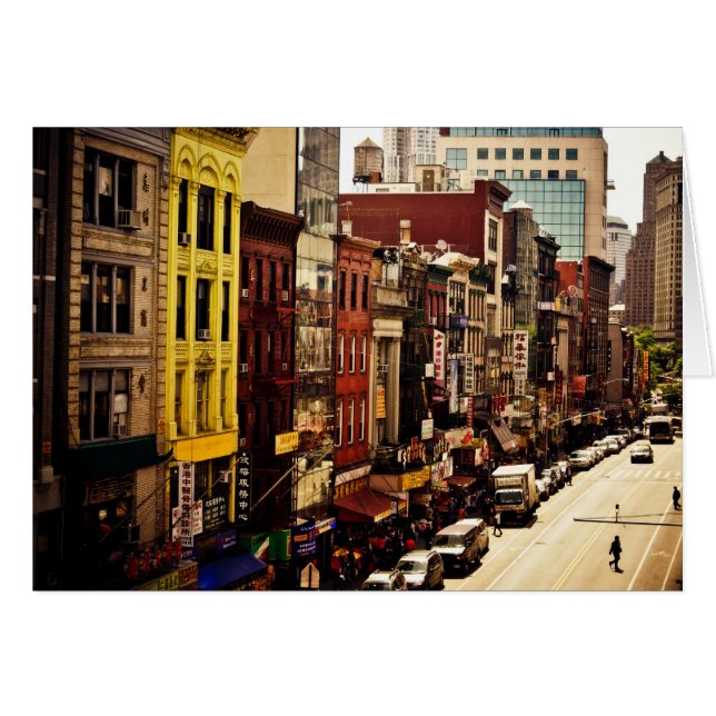 Stadsdensitet - New York City Hälsningskort (Framsidan Horizontal)