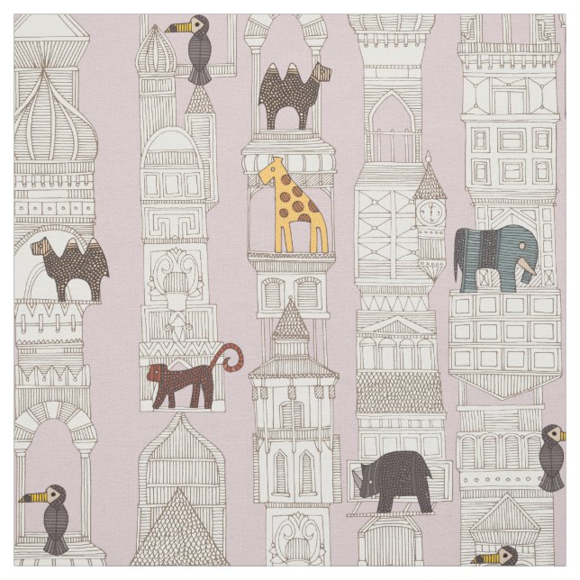 stadsdjungel  rosa tyg (Provkarta)