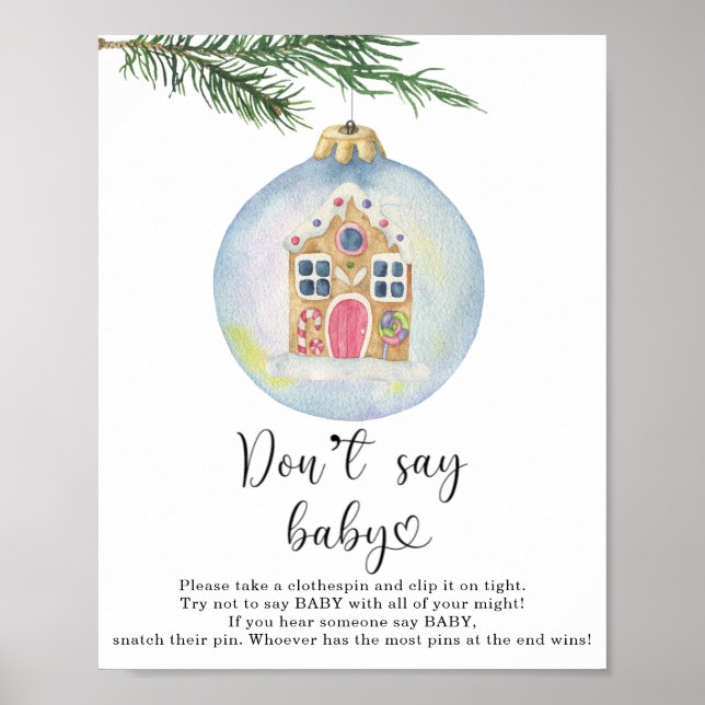 Städsegrön kvist - Säga inte baby spel Poster (Framsidan)