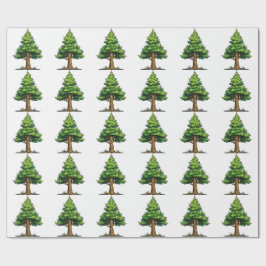 Städsegrön skog presentpapper