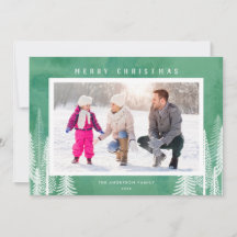 Städsegröna Träd Grönt God Jul Foto