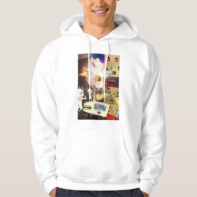 Stadsflykt 2013 sweatshirt med luva (Framsida)