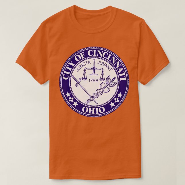 Stadsförsegling Cincinnati1 T Shirt (Design framsida)