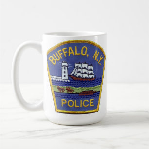 Stadsförsegling i Buffalo-polisen i Buffalo Kaffemugg
