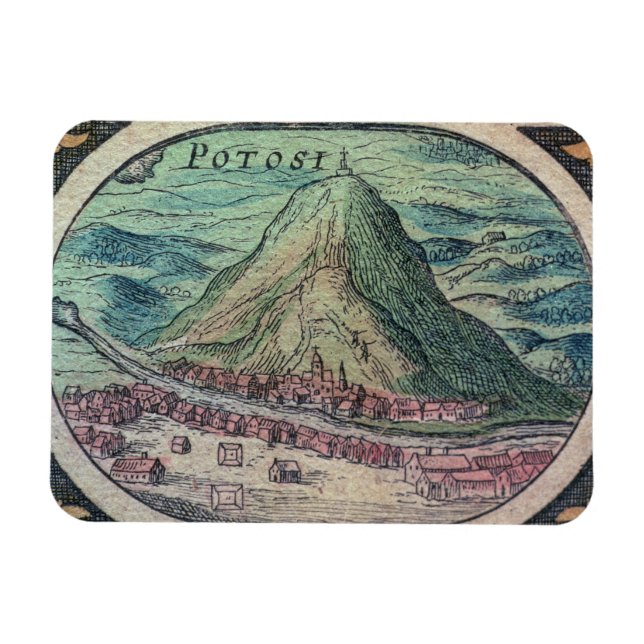 Stadsfullmäktige i Potosi, Bolivia, med berömd sta Magnet (Horisontell)