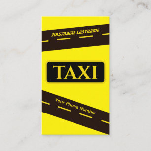 Stadsgarna i taxi för chaufförer i taxi visitkort