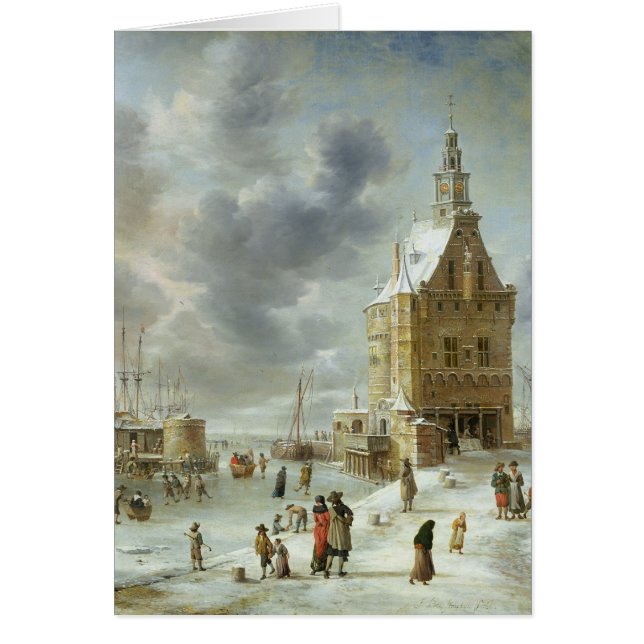 Stadsgrinden av Hoorn Hälsningskort (Framsidan)