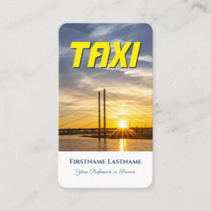 Stadsguide för förarhytten i Taxi Visitkort