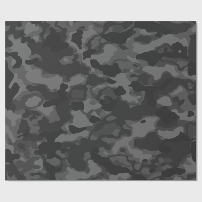 Stadshälsa - Pappert med svart militärt omkapsling Presentpapper (Platt)