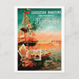 Stadshamn Bordeaux, Frankrike, frakt för turism, v Vykort