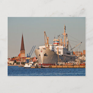 Stadshamn i Rostock (Tyskland) Vykort
