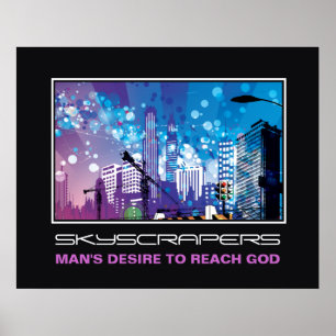 Stadshisshus urbana motivationsaffisch poster