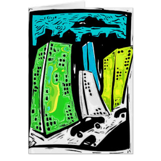 Stadshorisont 7 hälsningskort