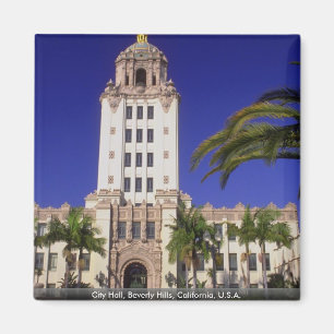 Stadshus Beverly Hills, Kalifornien, USA Magnet