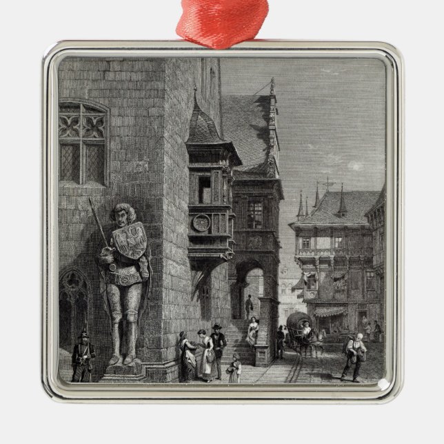 Stadshus Halberstadt Julgransprydnad Metall (Framsidan)