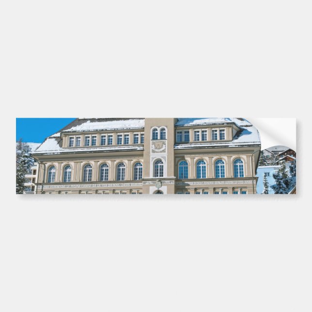 Stadshus i St Moritz Bildekal (Framsidan)