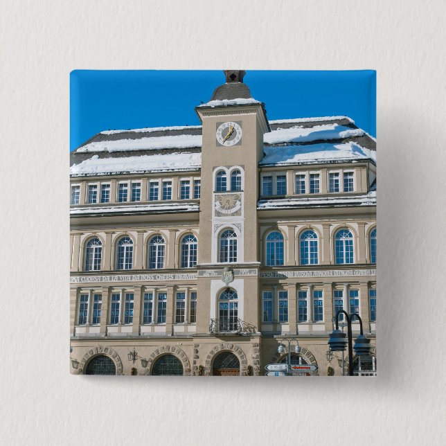 Stadshus i St Moritz, Schweiz Knapp (Framsida)