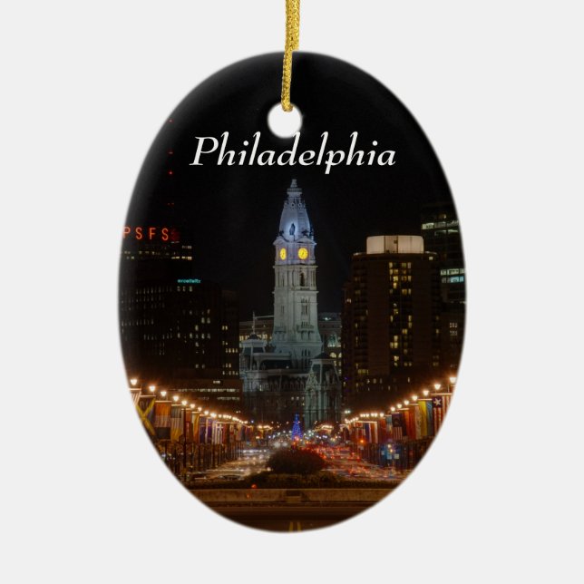 Stadshus Julgransprydnad Keramik (Framsidan)