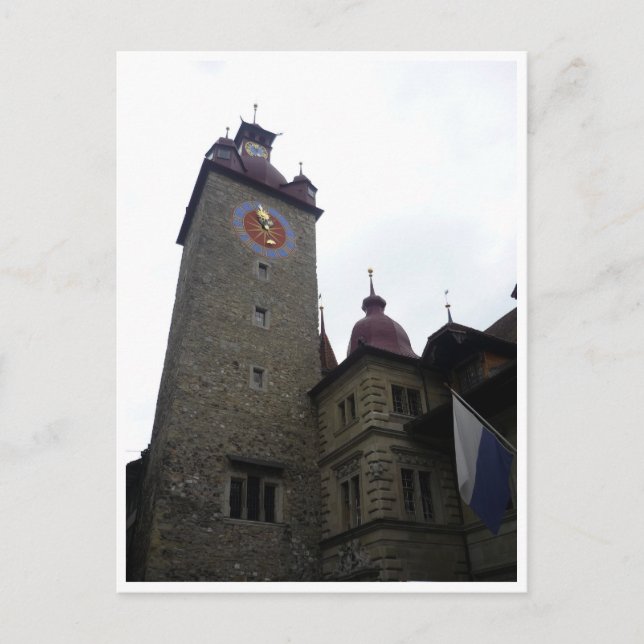 stadshus lucerne vykort (Framsida)