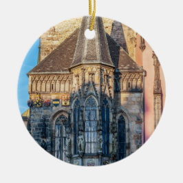 Stadshuschapel på det gamla stadstorget - Prag Julgransprydnad Keramik