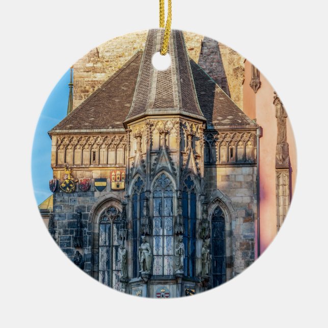 Stadshuschapel på det gamla stadstorget - Prag Julgransprydnad Keramik (Framsidan)