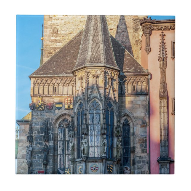 Stadshuschapel på det gamla stadstorget - Prag Kakelplatta (Framsidan)