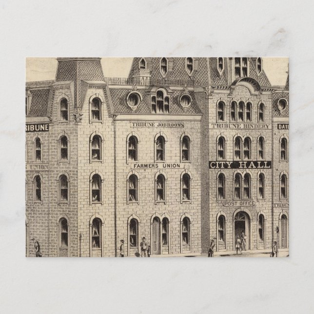 Stadshuset i Minneapolis, Minnesota Vykort (Framsida)