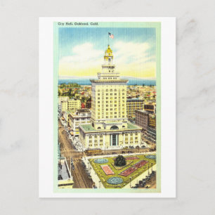 Stadshuset i Oakland, Kalifornien, Vintage Vykort
