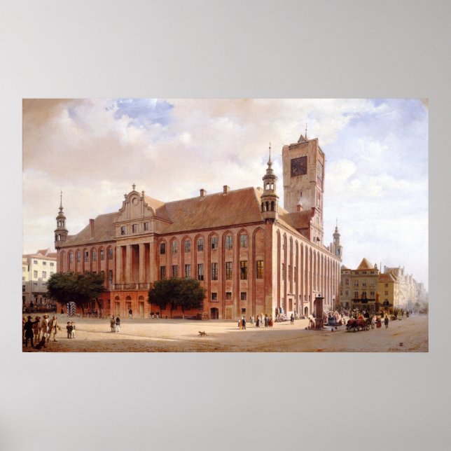 Stadshuset, Thorn - Eduard Gaertner Fina Konst Pos Poster (Framsidan)