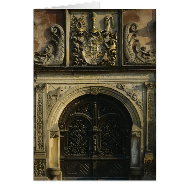 Stadshusets inträde hälsningskort (Framsidan)