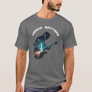 Stadshythms - Cityscape Guitar Music T-Shirt