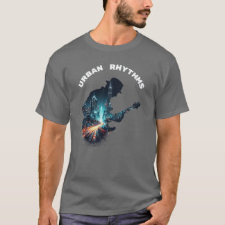 Stadshythms - Cityscape Guitar Music T-Shirt