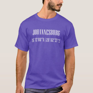 Stadskoordinater Johannesburg pojke T Shirt