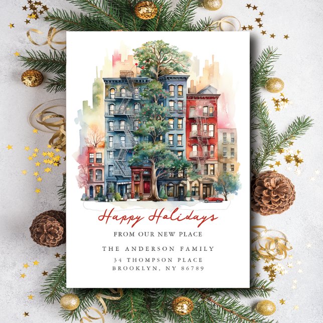 Stadslägenhet Jul Ny adress Meddelande (Skapare uppladdad)