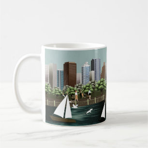 Stadslandskap Kaffemugg