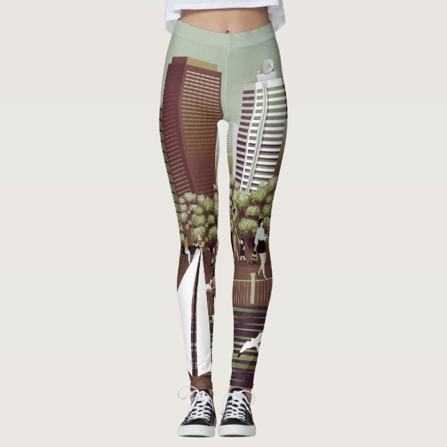 Stadslandskap Leggings (Framsida)