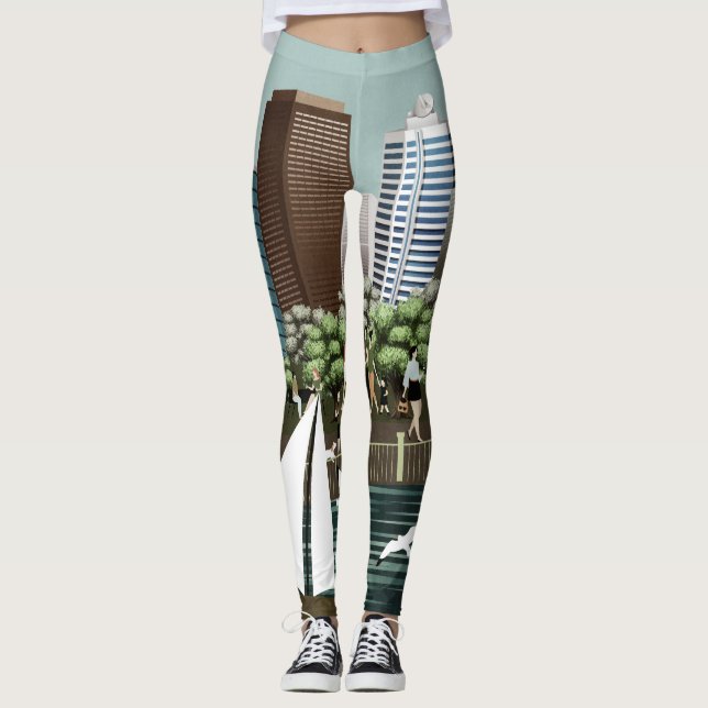 Stadslandskap Leggings (Framsida)