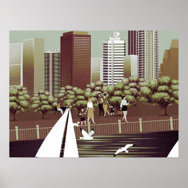 Stadslandskap poster (Framsidan)