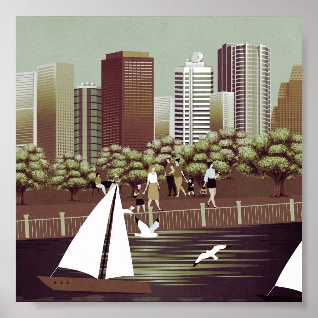 Stadslandskap poster (Framsidan)