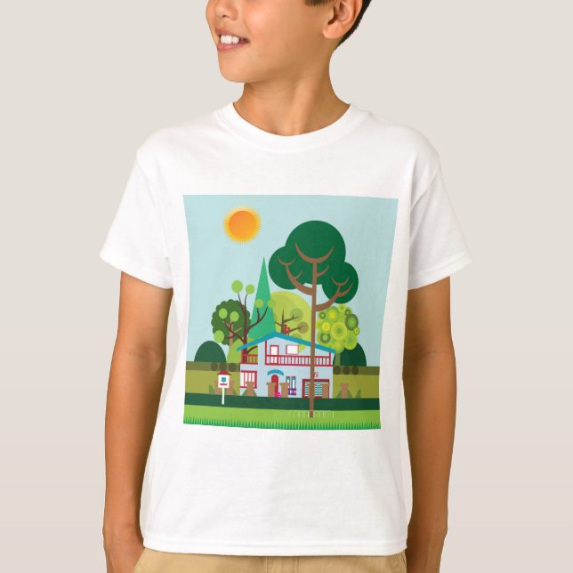 Stadslandskap T Shirt (Framsida)