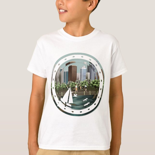 Stadslandskap T Shirt (Framsida)
