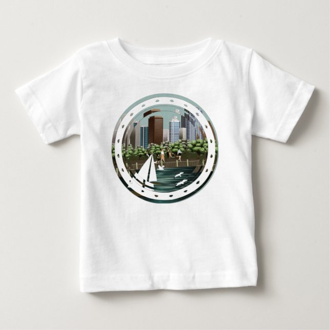 Stadslandskap T Shirt (Framsida)