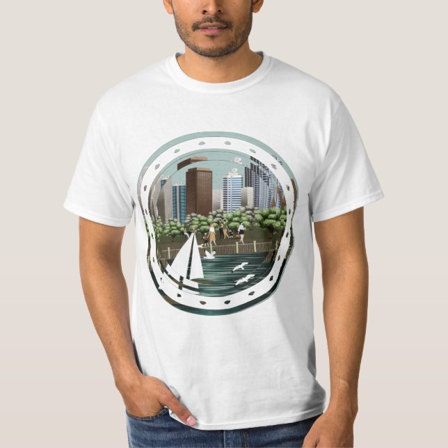 Stadslandskap T Shirt (Framsida)