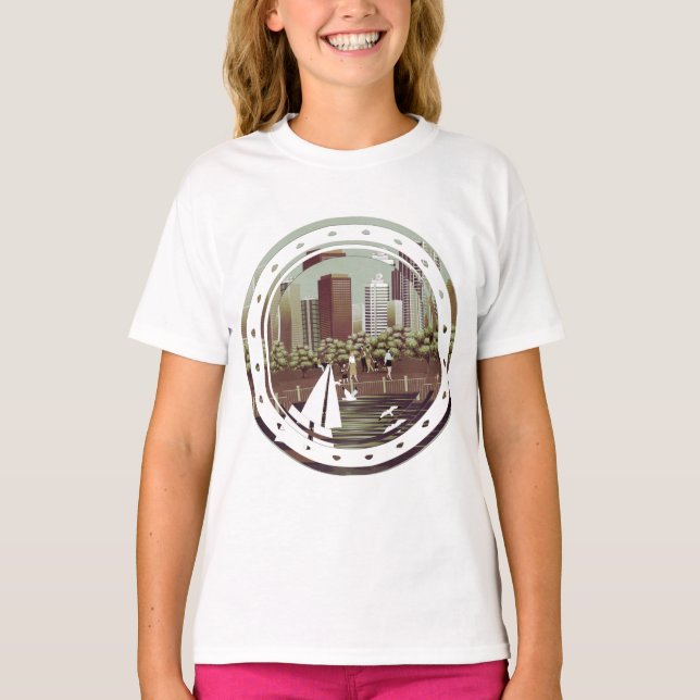 Stadslandskap T-Shirt (Framsida)