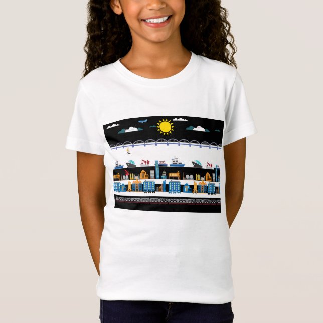 Stadslandskap T Shirt (Framsida)